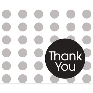 Black Dots Thank You Notes (8ct)