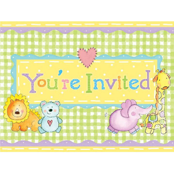 Nursery Friends Invitations