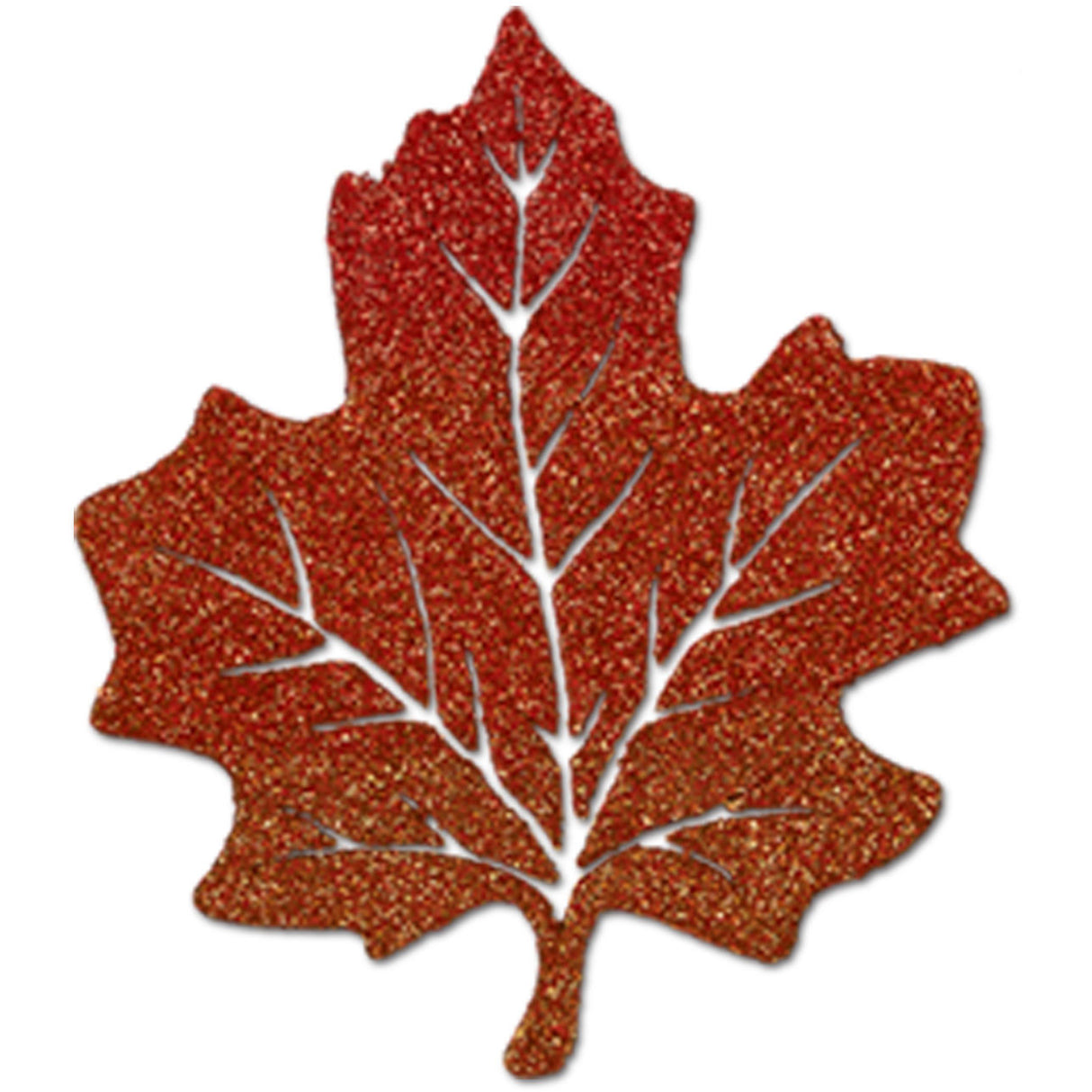 Glittered Maple Leaf Cutout