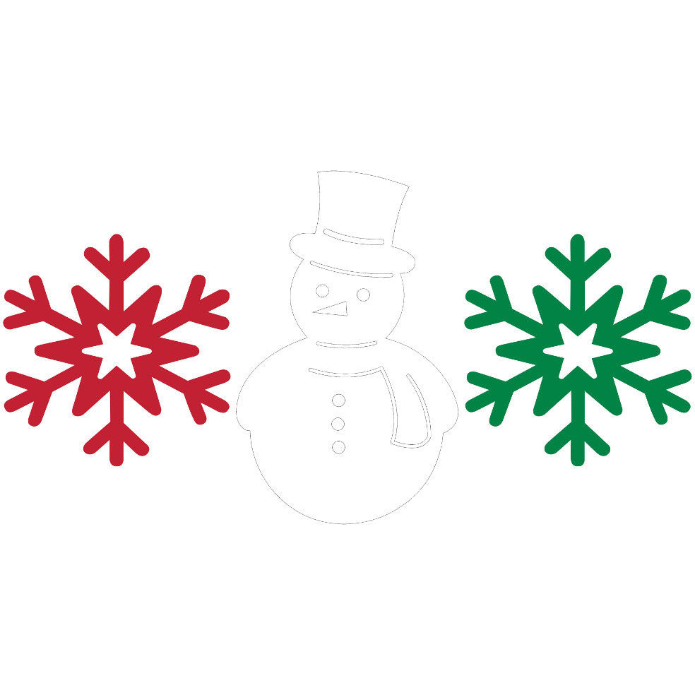 Snowman and Snowflake Cutouts