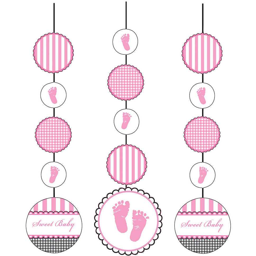Sweet Baby Feet - Pink Hanging Cutouts