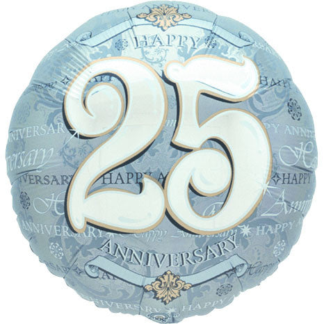 18" Silver Anniversary 25th