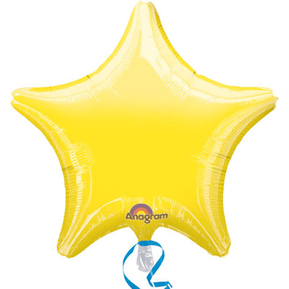 19" Metallic Yellow Star Shape Balloon (1 ct)