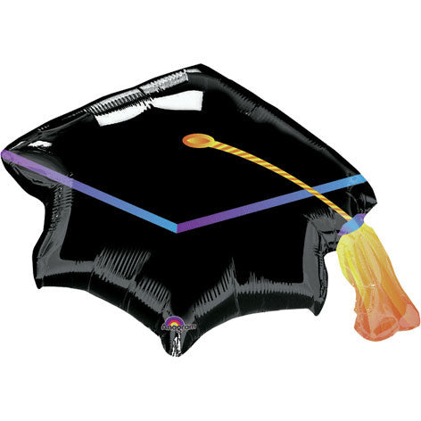 Black Graduation Cap Mini Shape Balloon (1 ct)
