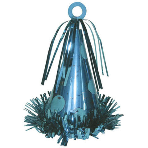 Light Blue Party Hat Weight 6 Oz. (1 ct)