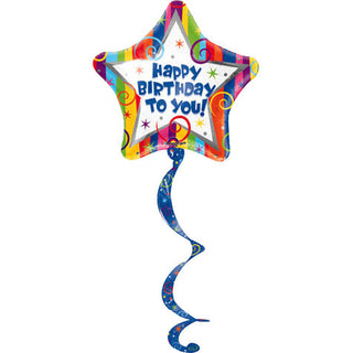 Birthday Streamer Coil Tag Airwalker