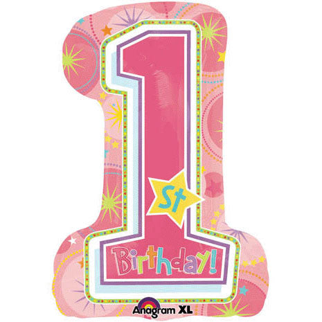 One-derful Birthday Girl Super Shape