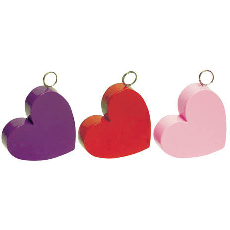 Pink Heart Plastic Weight