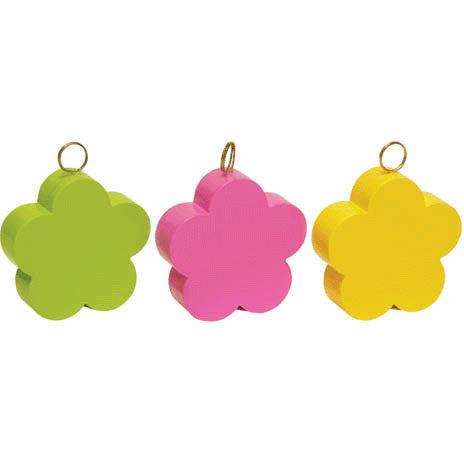 Lime Green Flower Plastic Weight