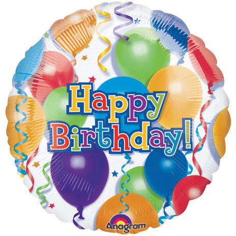 32" Birthday Balloons N Stars