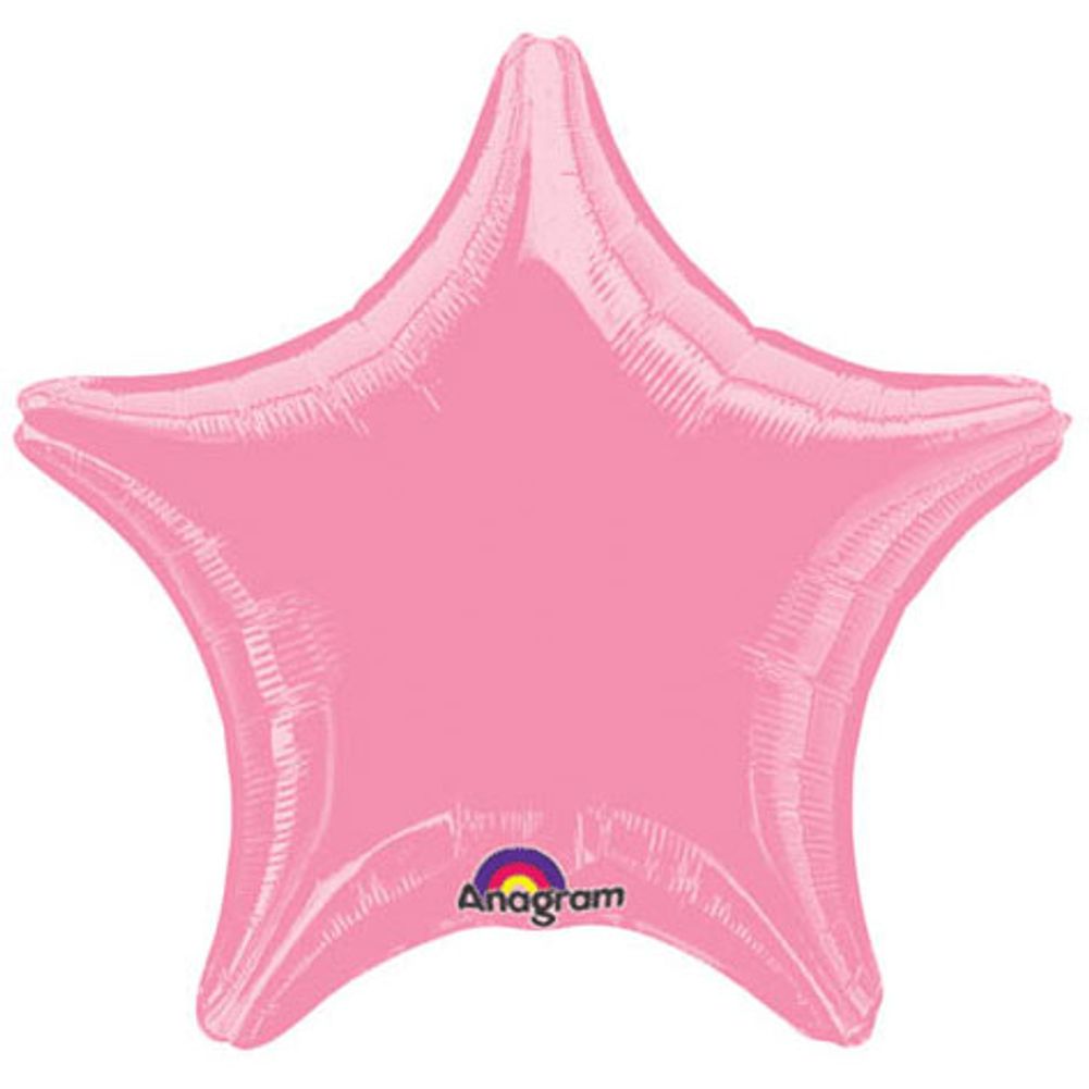 19" Metallic Pink Star Shape Balloon (1 ct)