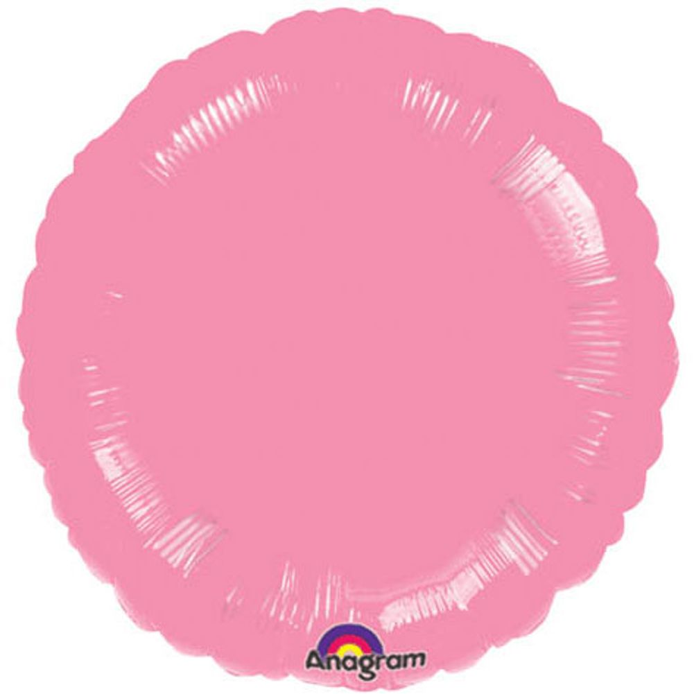 18" Metallic Pink Round Balloon (1 ct)