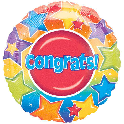 18" Congrats Stars Vlp