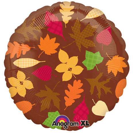 18" Autumn Leaves Foil Balloon