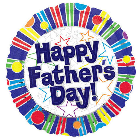 18" Father's Day Stripes & Dots Vlp