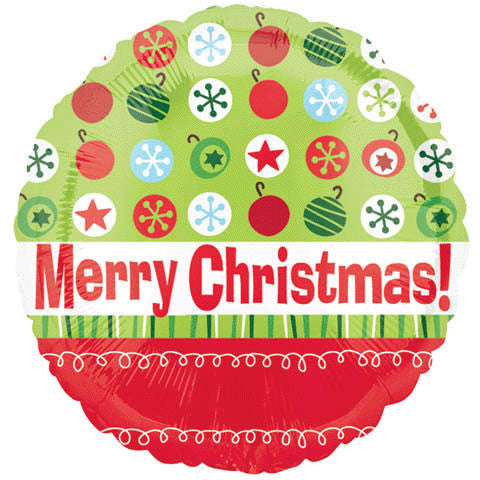 18" Merry Christmas Pattern Vlp