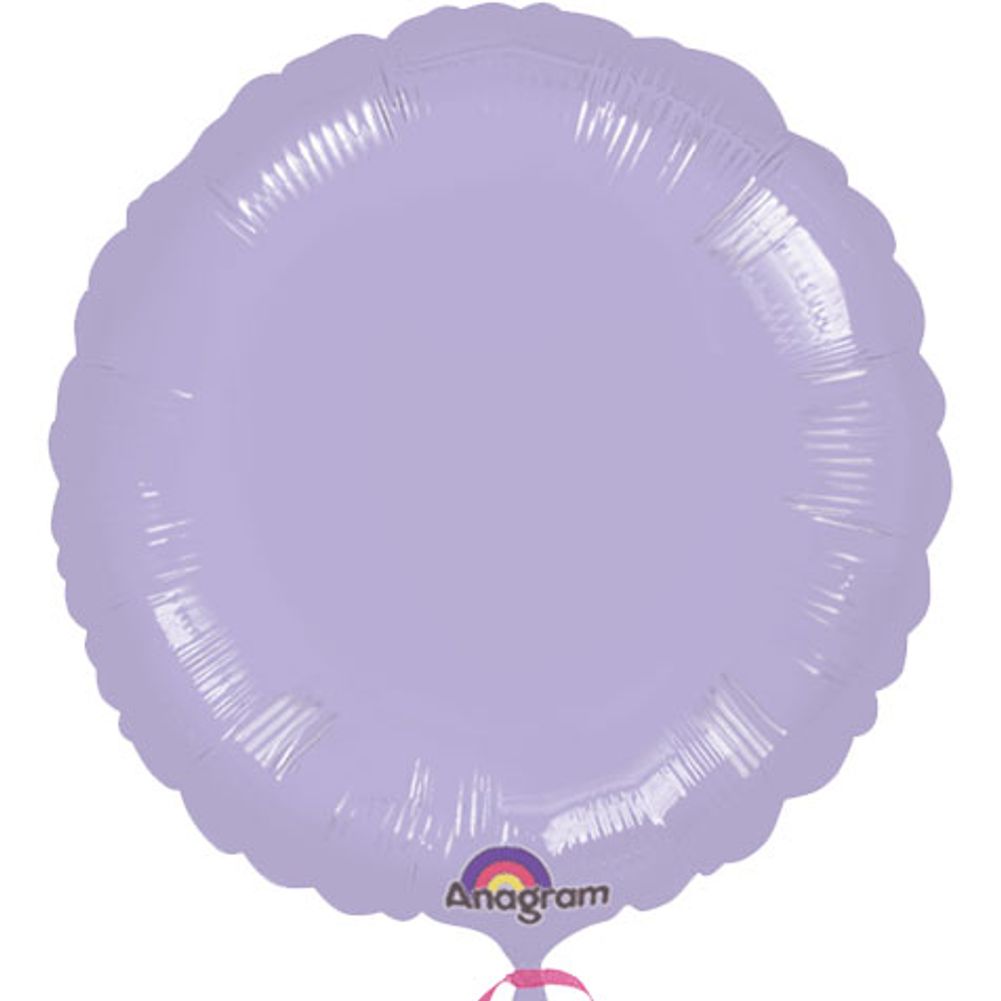 18" Metallic Lilac Round Anagram Balloon (1 ct)
