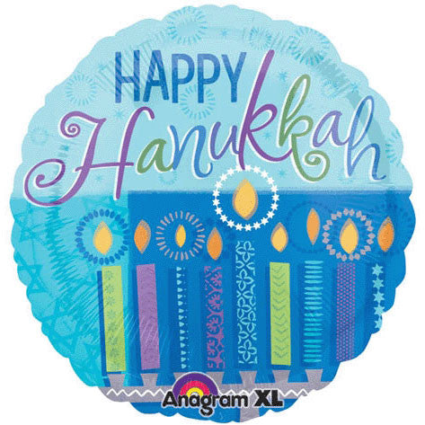 Hanukkah Wishes 18" Foil Balloon