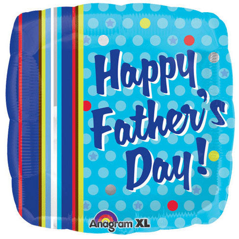 18" Father's Day Dots & Stripes