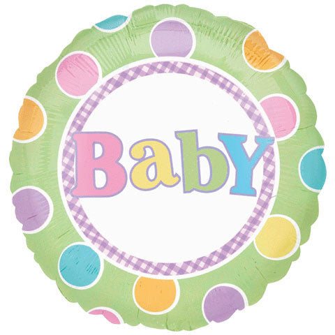 18" Baby Dots Green Vlp