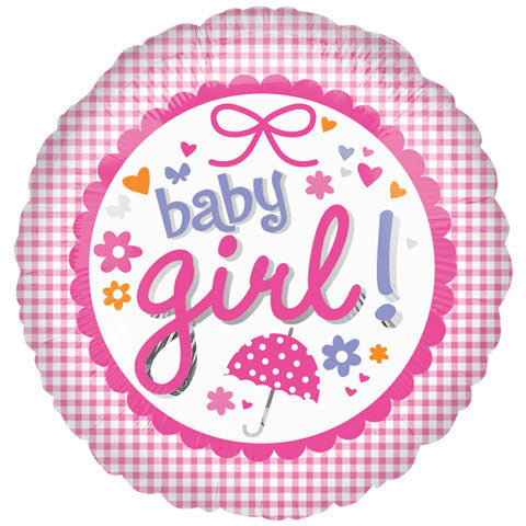 18" New Baby Girl Gingham Vlp