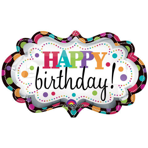 Birthday Marquee Super Shape