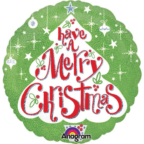 18" Merry Moments Holographic