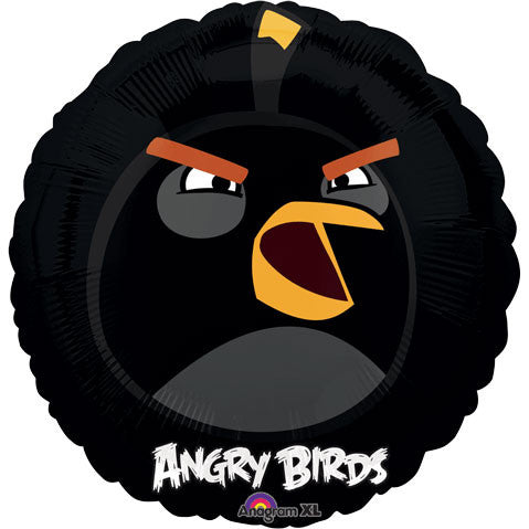 18" Angry Birds Black Bird Foil Balloon