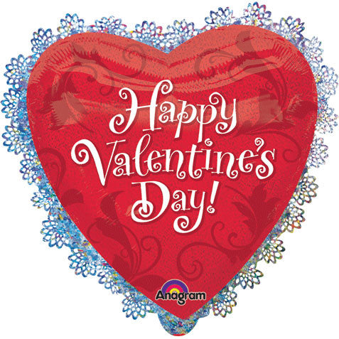 22" Valentine's Day Sparkles Holographic Intricates