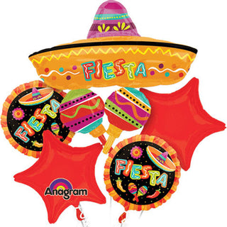 Fiesta Fun Bouquet of Balloons (5pc)