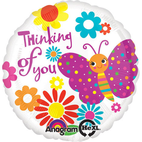 18" Cute Butterfly Thinking Of You Hx