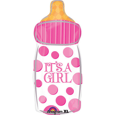 It's A Girl Baby Bottle Junior Shape