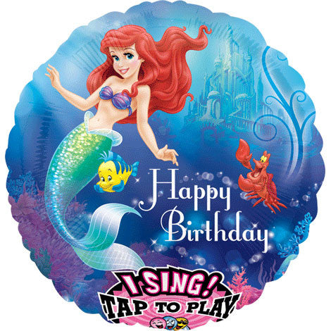 28" Little Mermaid Birthday Sing-a-tune