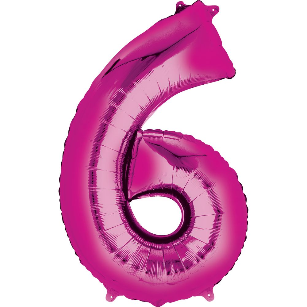 34" NUMBER 6 PINK