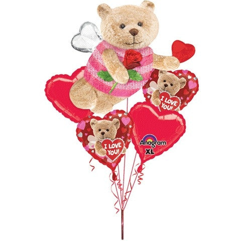 Bee Bear Bouquet of Balloons (5pc)