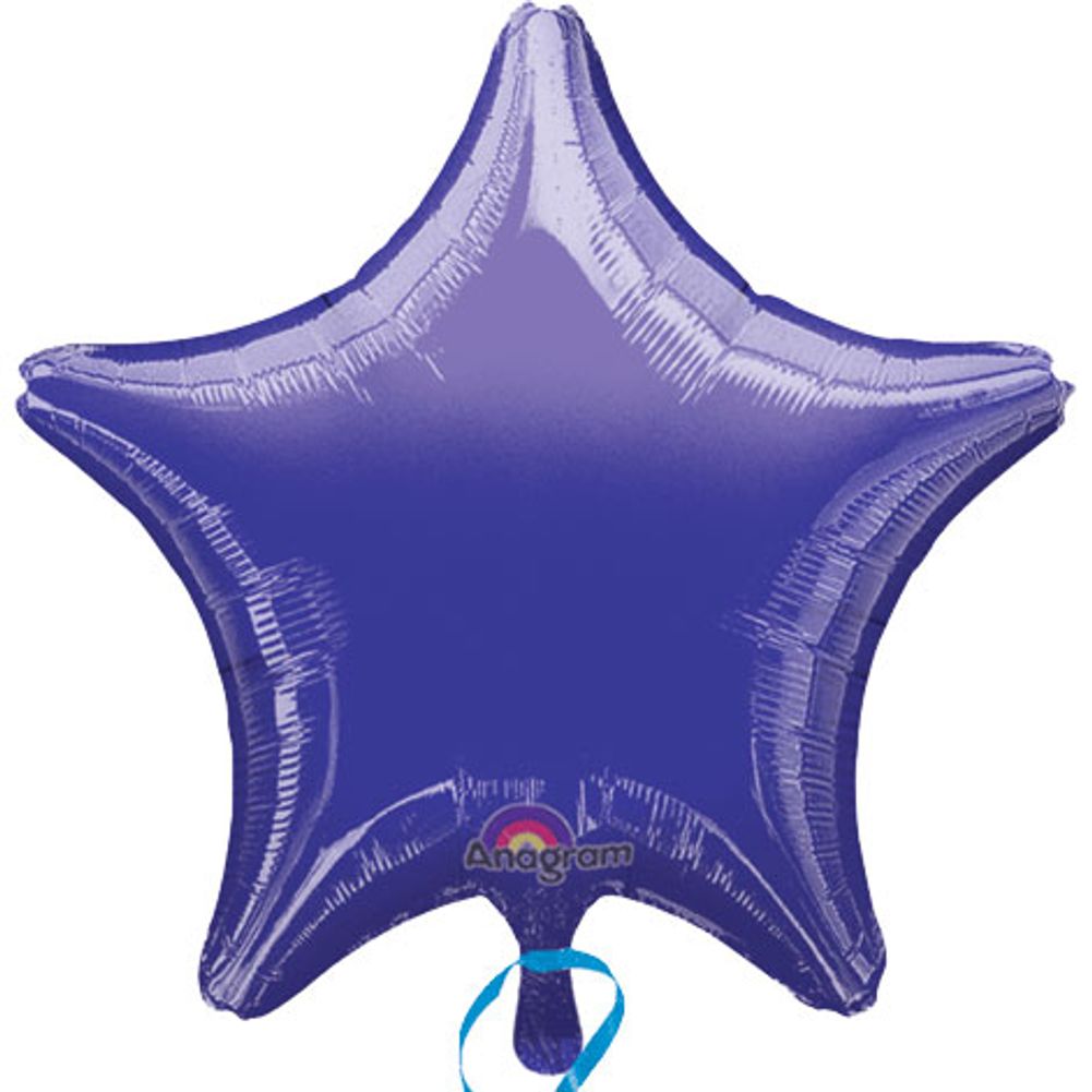 19" Metallic Purple Star Shape Balloon (1 ct)