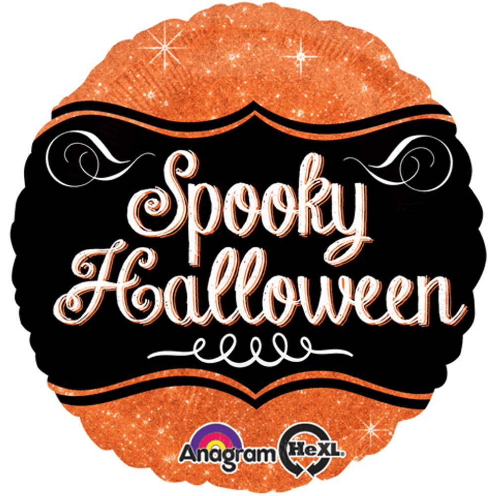 18" SPARKLE SPOOKY HALLOWEEN HX