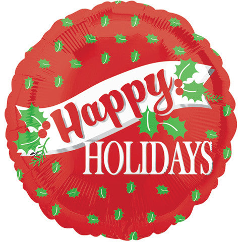 18" HAPPY HOLIDAYS HOLLY VLP HX
