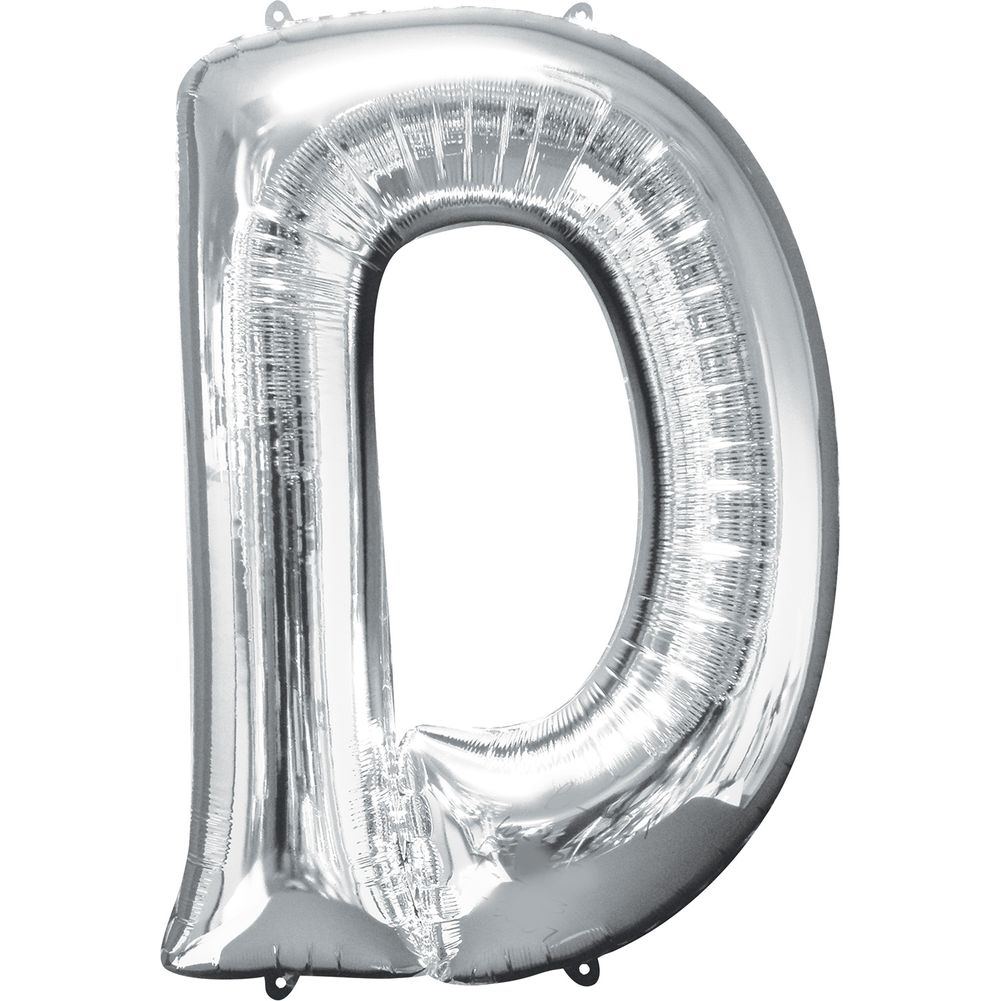 34" LETTER D SILVER