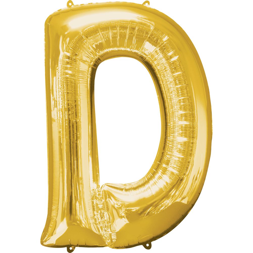 34" LETTER D GOLD