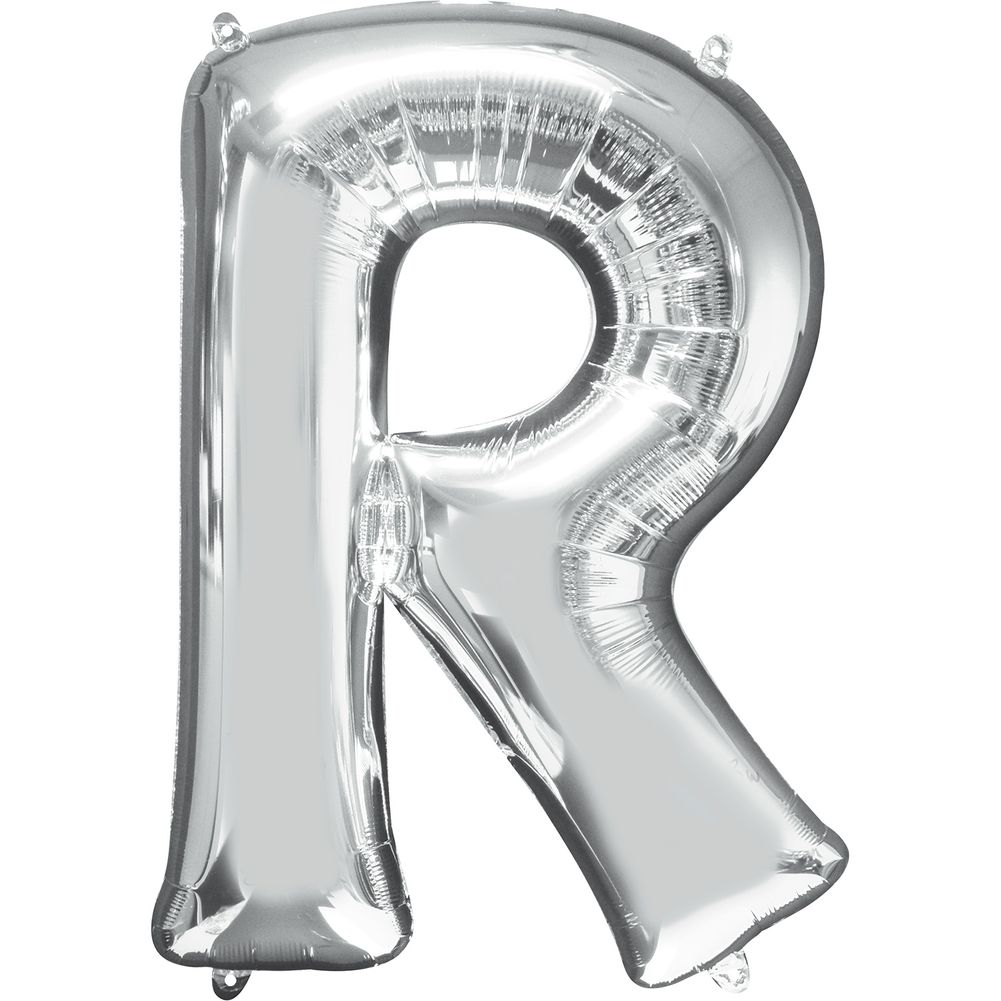 34" LETTER R SILVER