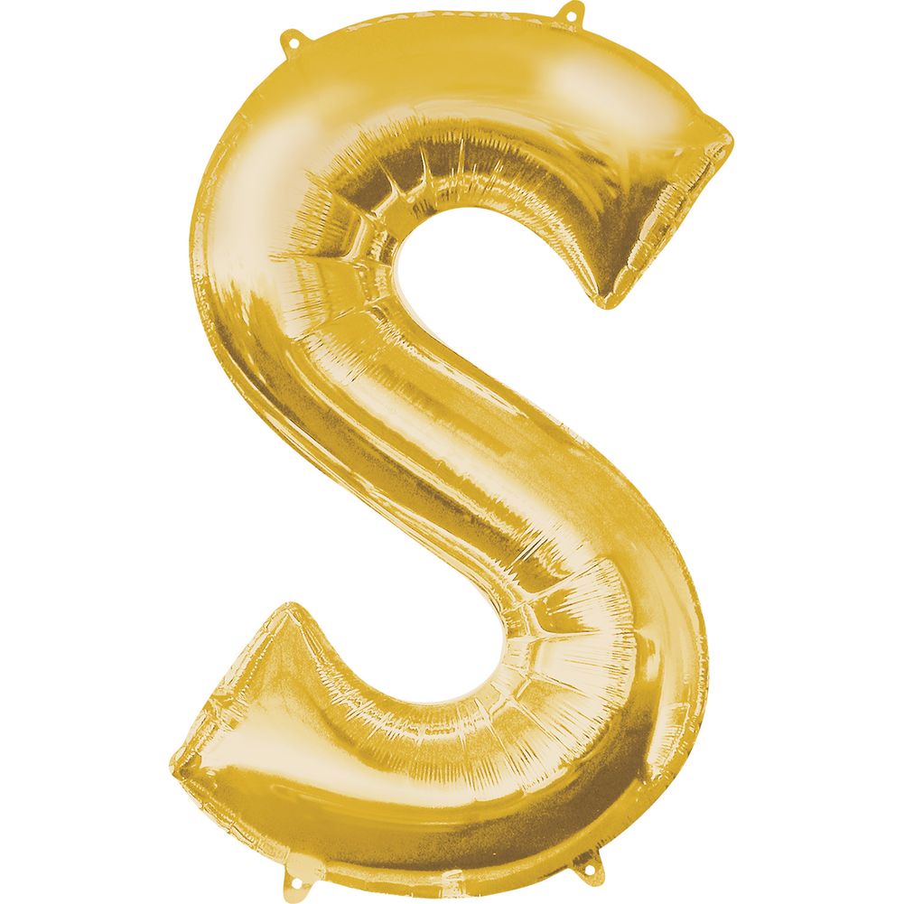 34" LETTER S GOLD