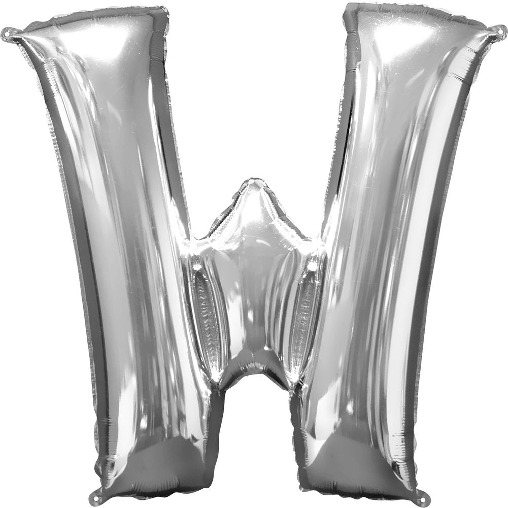 34" LETTER W SILVER