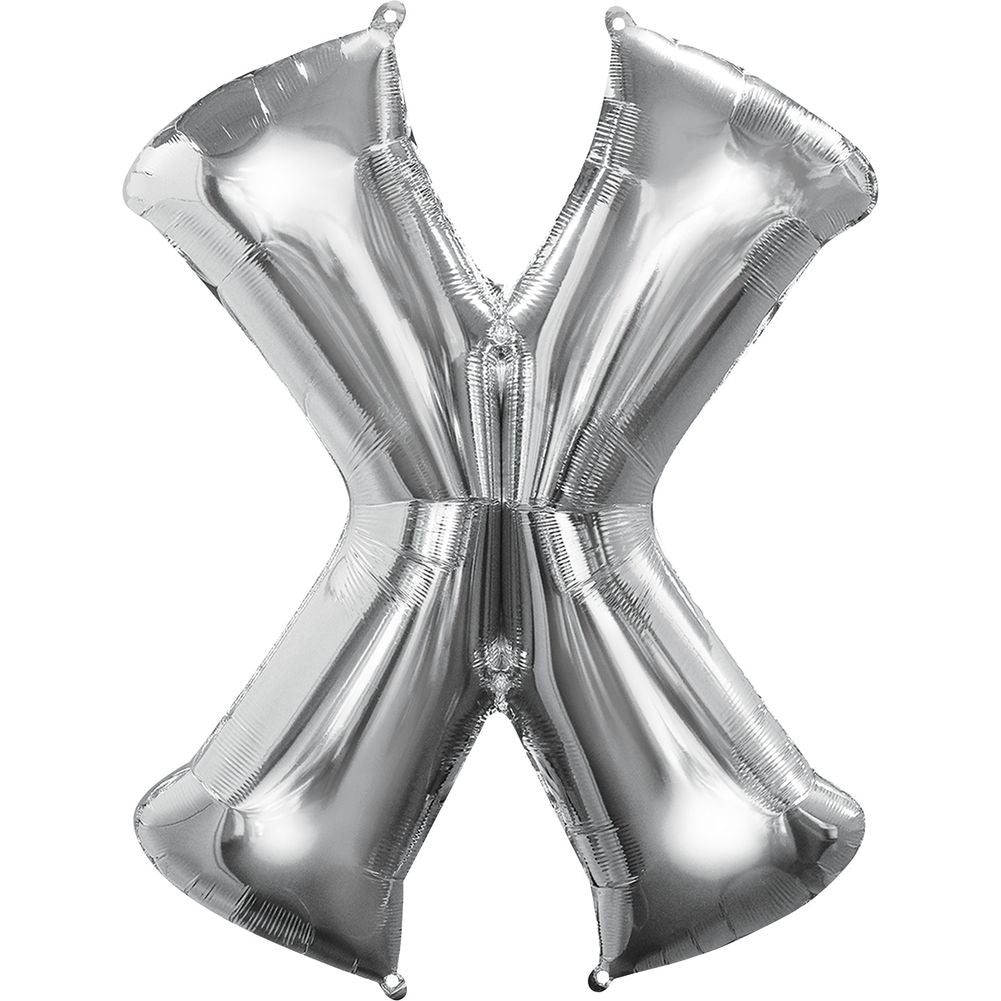 34" LETTER X SILVER