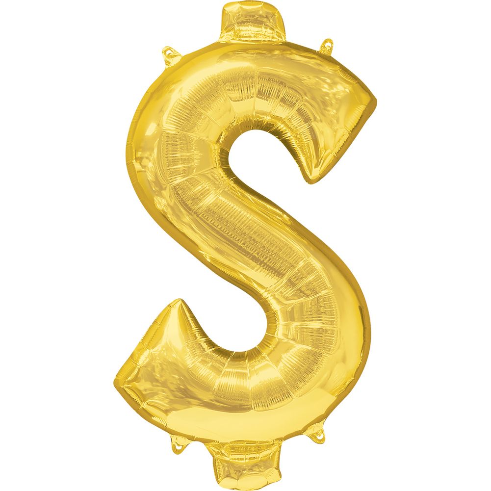 34" Symbol $ Gold