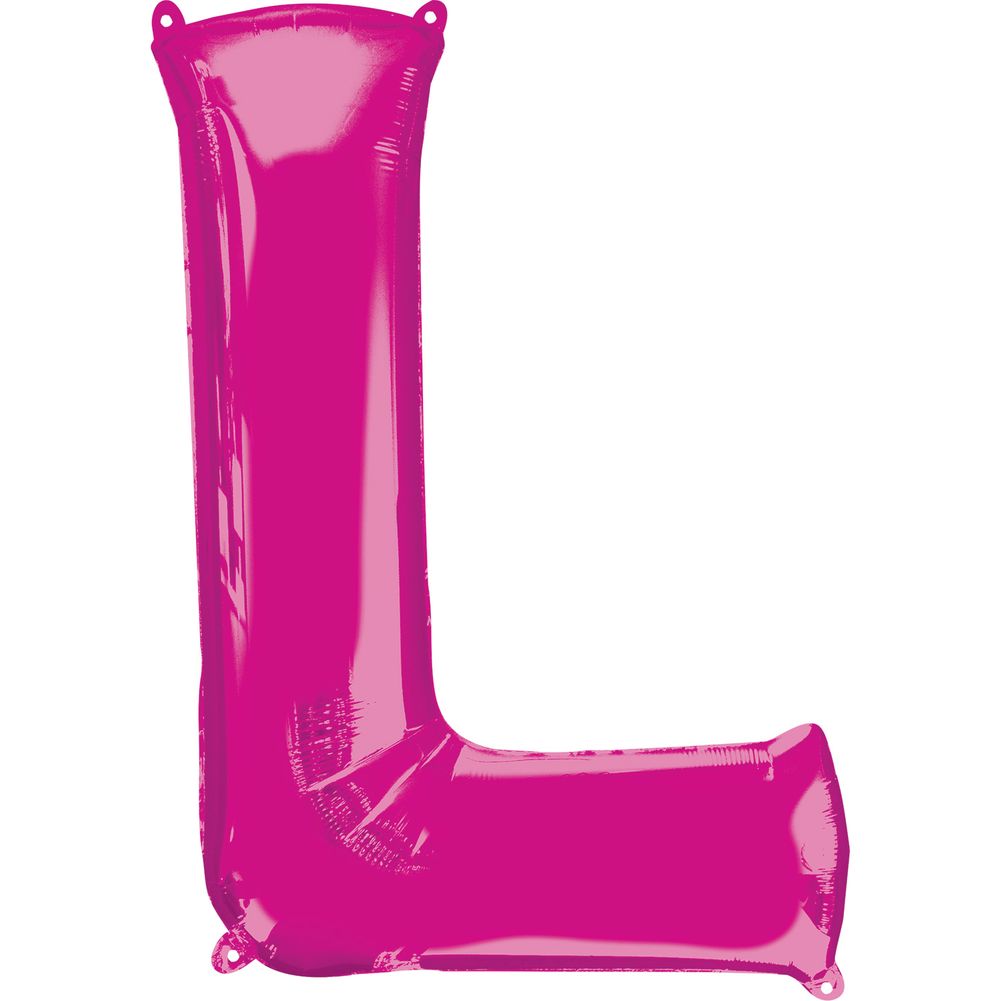 34" LETTER L PINK