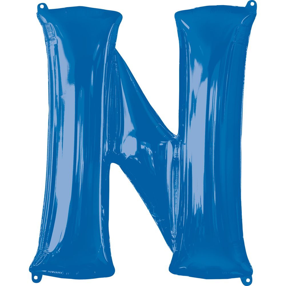 34" LETTER N BLUE