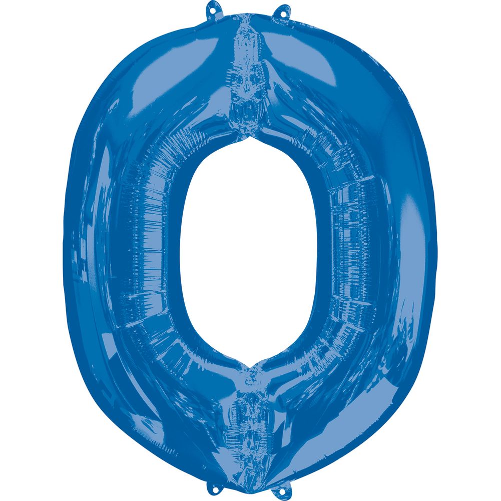 34" LETTER O BLUE