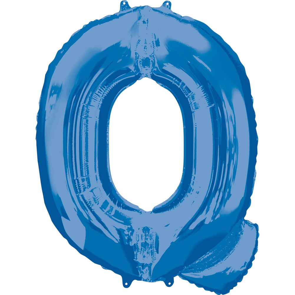 34" LETTER Q BLUE