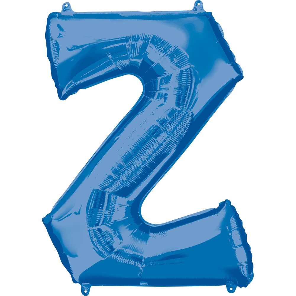 34" LETTER Z BLUE